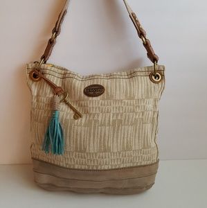 Fossil beige shulder bag.